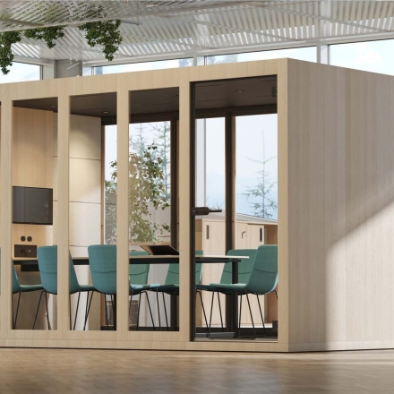 Grande cabine acoustique de bureau - 8-10 places - Silent Room XL