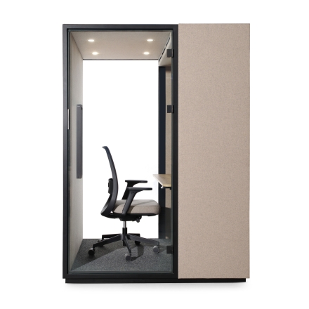 Cabine acoustique avec 1 poste de travail - pour travailler