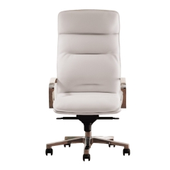 Chaise de direction grand confort en cuir véritable - Formen - 145 474