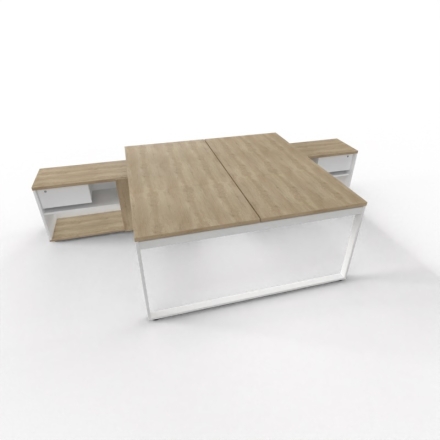 Bureau bench Ogi Q avec desserte