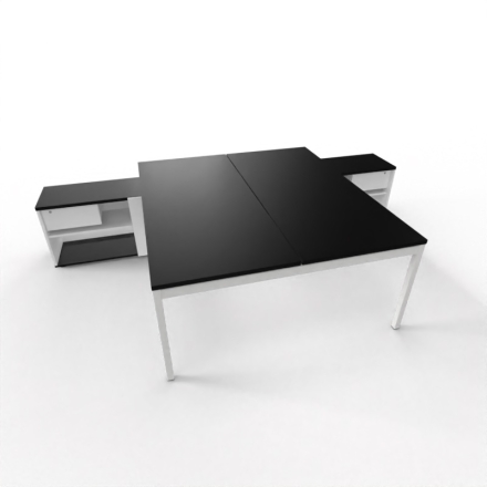 Bureau avec retour bench