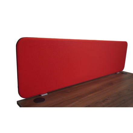 Cloison de bureau acoustique L. 179 x H. 50cm rouge