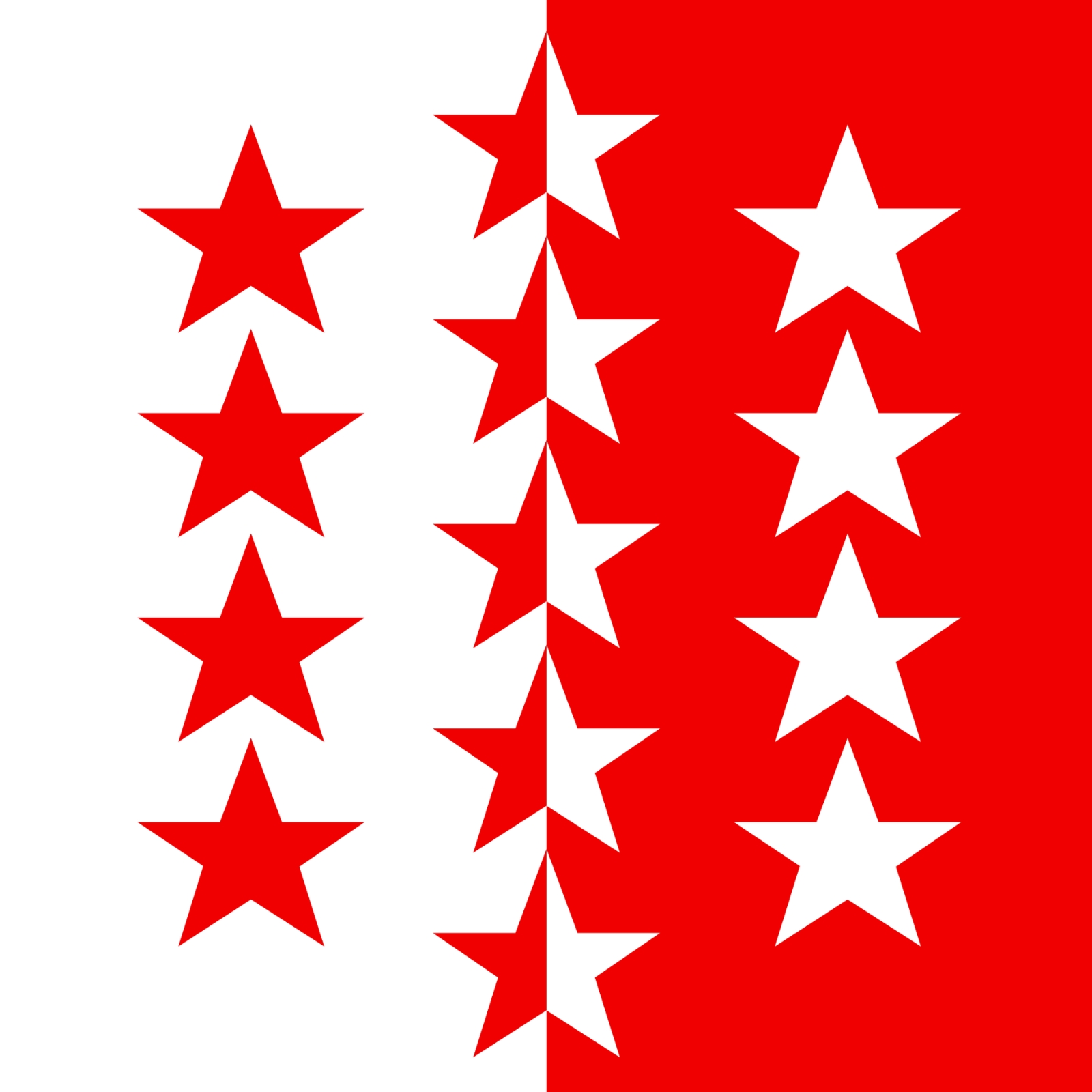 Drapeau canton du Valais